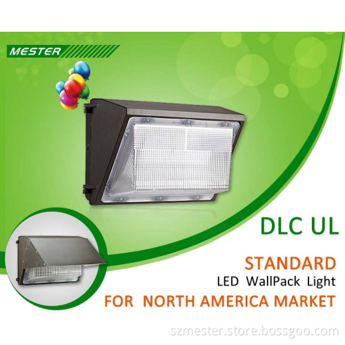 2015 new products DLC UL CUL listed LED wallpack with 5years warranty